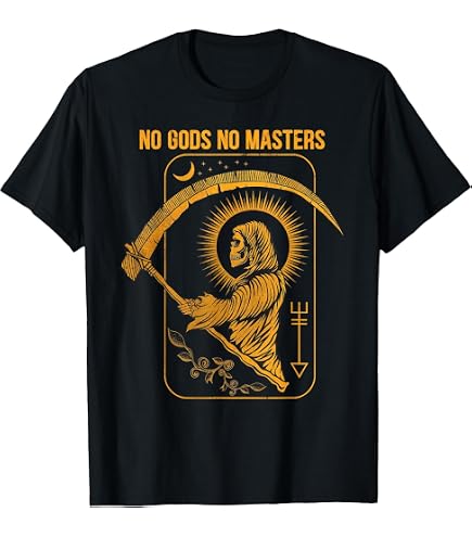 Amazon.com: Neither God nor Master | No Gods No Masters T-Shirt